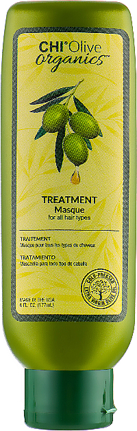 Feuchtigkeitsspendende Maske mit Olivenöl für alle Haartypen - Chi Olive Organics Treatment Masque — Bild N1