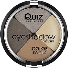 Lidschattenpalette mit 4 Farben - Quiz Cosmetics Color Focus Eyeshadow, new 4 — Bild N2