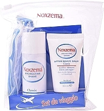 Düfte, Parfümerie und Kosmetik Set - Noxzema Protective Shave Classic Travel Kit (sh/foam/50ml + af/sh/balm/30ml + razor/1pcs)