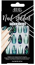 Falsche Nägel - Ardell Nail Addict Premium Artifical Nail Set Green Glitter Chrome — Bild N1
