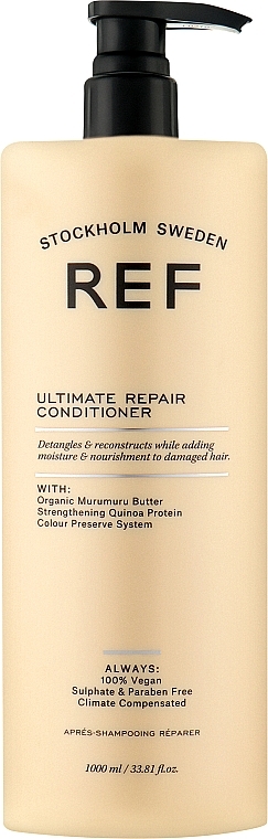 Reparierende Haarspülung mit pflanzlichen Extrakten, Bio-Murumuru-Butter und Quinoaprotein - REF Ultimate Repair Conditioner — Bild N1