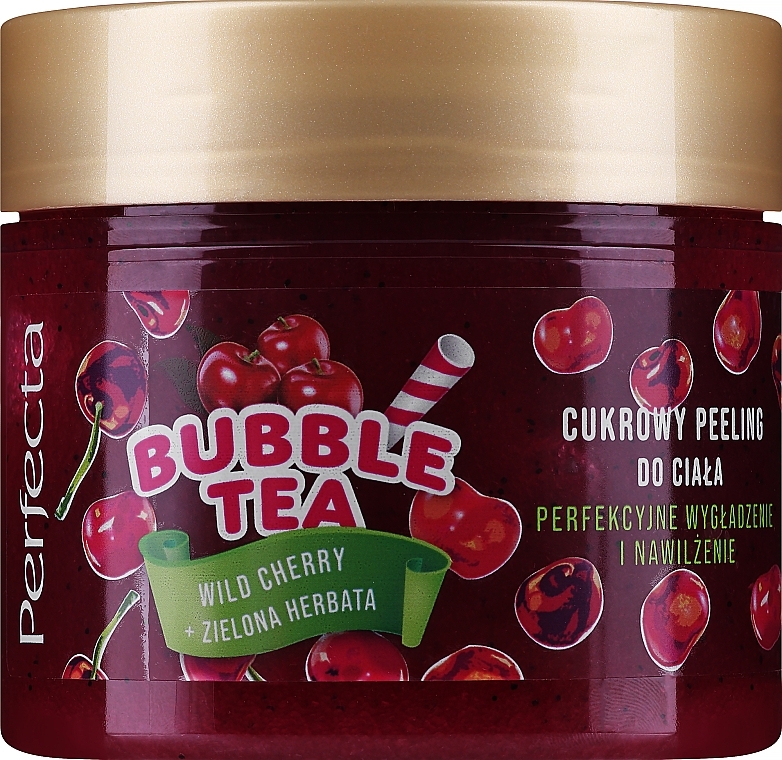 Zuckerpeeling für den Körper Wildkirsche und grüner Tee - Perfecta Bubble Tea Wild Cherry + Green Tea — Bild N2