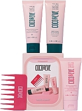 Düfte, Parfümerie und Kosmetik Haarpflegeset - Coco & Eve Travel Hair Kit (Haarmaske 2x60ml + Haarpeeling 50ml + Kamm 1St.) 