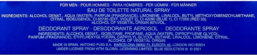 Blue Seduction Antonio Banderas - Duftset (Eau de Parfum 100ml + Deospray 150ml) — Bild N3
