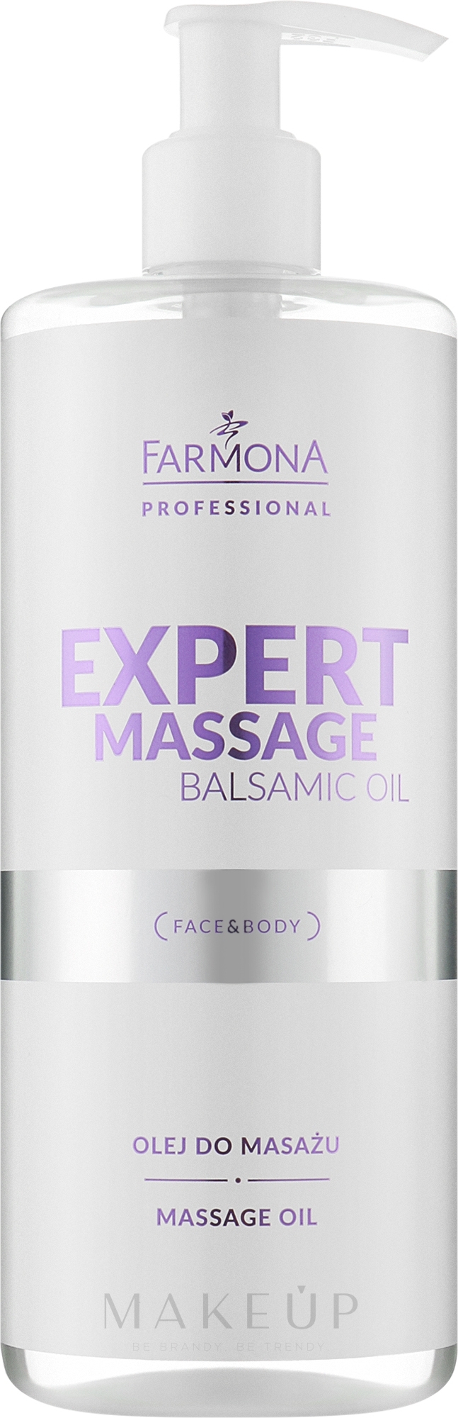Hypoallergenes Massageöl - Farmona Professional Expert Massage Balsamic Oil — Bild 500 ml