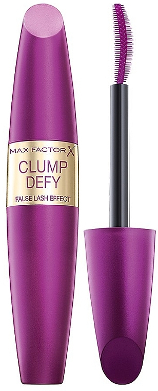 Mascara für voluminöse Wimpern mit Anti-Verklumpen-Bürste - Max Factor False Lash Effect Clump Defy Mascara