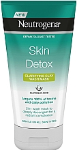 Reinigende Detox Gesichtsmaske für einen strahlenden Teint mit Glykolsäure - Neutrogena Skin Detox Clarifying Clay Wash Mask — Bild N1