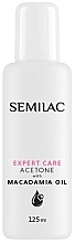 Gellackentferner mit Macadamiaöl - Semilac Expert Care Acetone With Macadamia Oil  — Bild N2