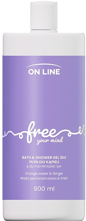 2in1 Bade- und Duschgel Free - On Line Bath & Shower Gel — Bild N1