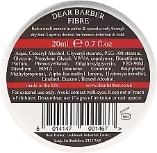 Düfte, Parfümerie und Kosmetik Haarwachs mit elastischen Fasern - Dear Barber Fibre Shaper