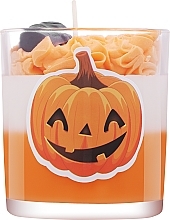 Düfte, Parfümerie und Kosmetik Dekorative Kerze Halloween Kürbis mit braunem Schwanz  - KaWilamowski Scented Candle 