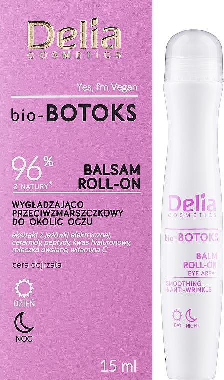 Beruhigender Anti-Falten-Roll-on-Balsam für die Augen - Delia bio-BOTOKS Soothing & Anti-Wrinkle Roll-On Balm Eye Area — Bild N1