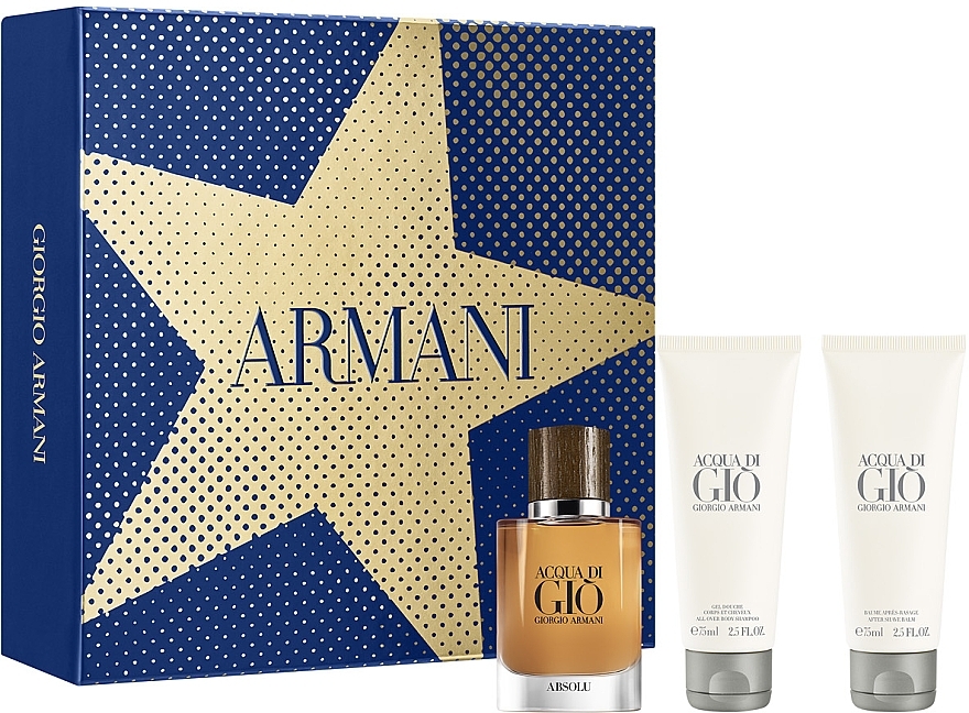 Giorgio Armani Acqua di Gio Absolu - Duftset (Eau de Parfum 40ml + After Shave Balsam 75ml + Duschgel 75ml)