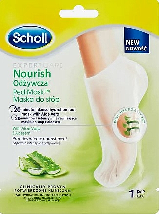 Pflegende Fußmaske mit Aloe Vera - Scholl Expert Care Nourish Foot Mask — Bild N1