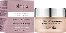 Revitalisierende Nachtcreme für das Gesicht - Bimaio Time Reverse Night Cream — Bild N2