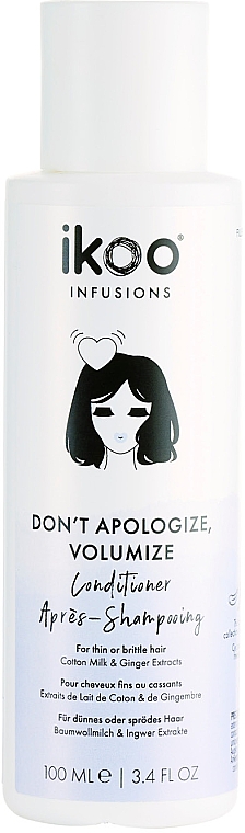 Conditioner für Haarvolumen - Ikoo Infusions Don’t Apologize, Volumize Conditioner — Bild N2