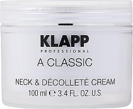 Reichhaltige Hals- und Dekolletécreme Vitamin A, E und F - Klapp A Classic Neck & Decollete Cream — Bild N3