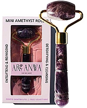 Düfte, Parfümerie und Kosmetik Mini-Massageroller für das Gesicht aus Amethyst - ARI ANWA Skincare Mini Amethyst Roller (Mini)