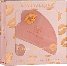 Düfte, Parfümerie und Kosmetik Massage-Set - Crystallove Selflove Rose Quartz Gua Sha Set 