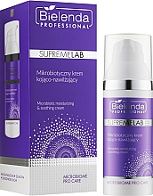 Beruhigende feuchtigkeitsspendende und glättende Gesichtscreme mit Beta-Glucan und Chiasamenöl - Bielenda Professional SupremeLab Microbiotic Moisturizing & Soothing Cream — Bild N2