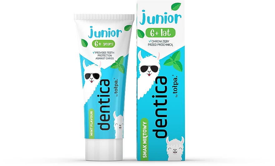 Zahnpasta für Kinder mit Minzgeschmack - Tolpa Dentica Junior — Bild N1