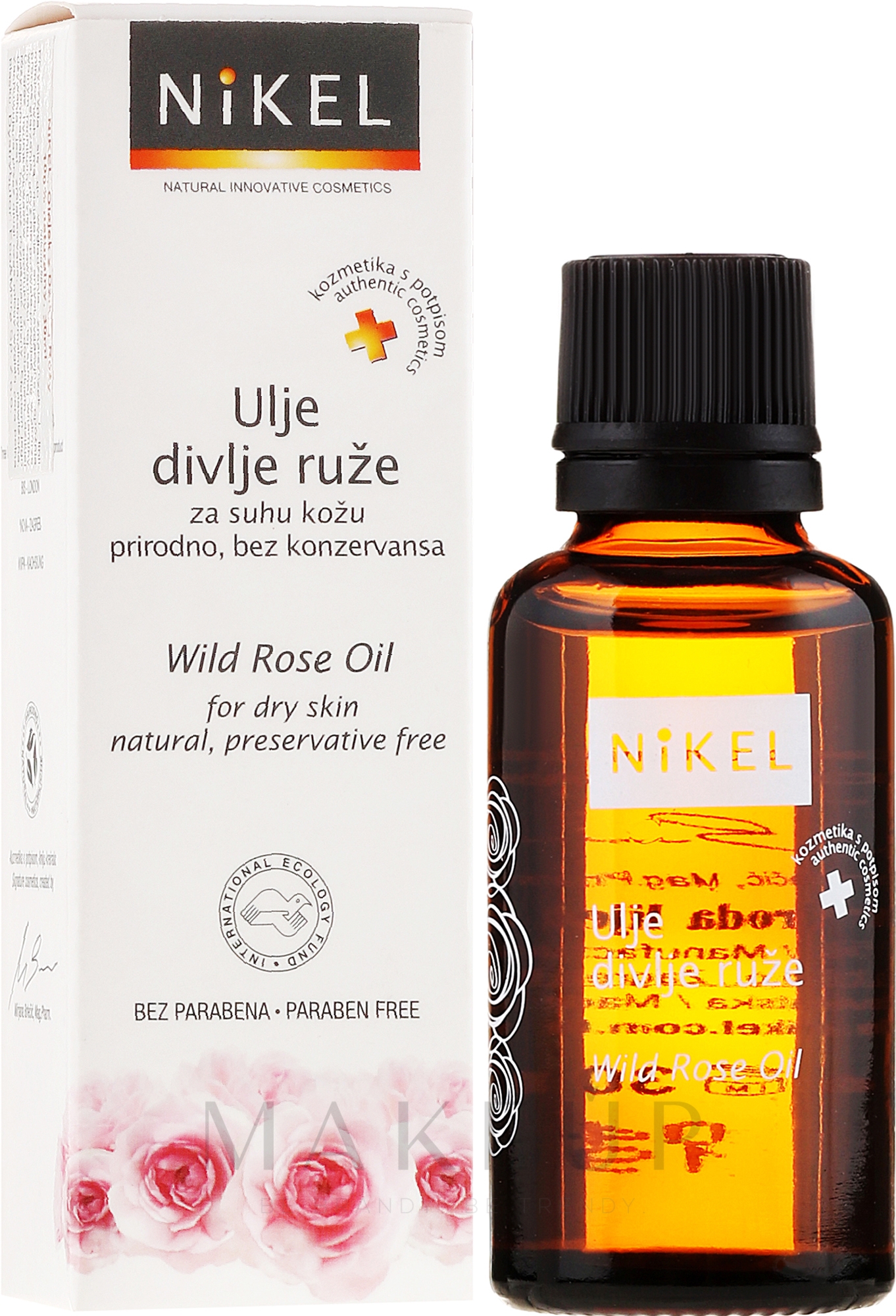 Wildrosenöl für trockene Haut - Nikel Wild Rose Oil — Bild 30 ml