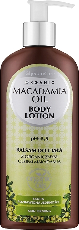 Körperbalsam mit Bio Macadamiaöl - GlySkinCare Macadamia Oil Body Lotion — Bild N1