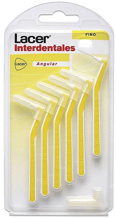 Interdentalbürste gelb - Lacer Interdental Angular Fino — Bild N1