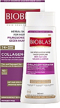 Shampoo mit Kollagen und Keratin für dünnes und geschädigtes Haar - Bioblas Collagen And Keratin Shampoo — Bild N1
