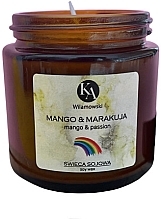 Düfte, Parfümerie und Kosmetik Duftende Sojakerze Mango und Passionsfrucht - KaWilamowski Mango & Marakuja