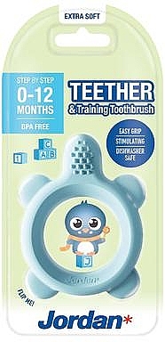 Zahnbürste und Beißring 0-12 Monate - Jordan Teether & Training Toothbrush  — Bild N1