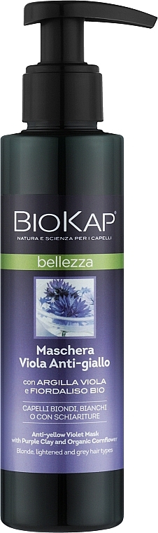 Maske gegen gelbes Haar - BiosLine Biokap Violet Anti-Jaune Mask — Bild N1