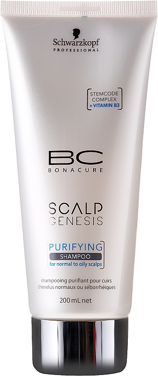 Tiefenreinigendes Shampoo für fettige Kopfhaut - Schwarzkopf Professional BC Bonacure Scalp Genesis Purifying Shampoo