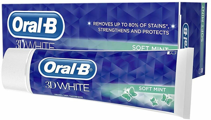 Zahnpasta - Oral-B 3D White Soft Mint Toothpaste — Bild N1