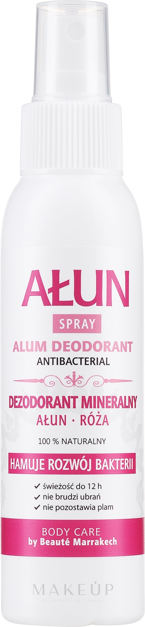 Antibakterielles Deospray mit Alaunstein und Rosa - Beaute Marrakech Alum & Rosa Damascena Water — Foto 100 ml