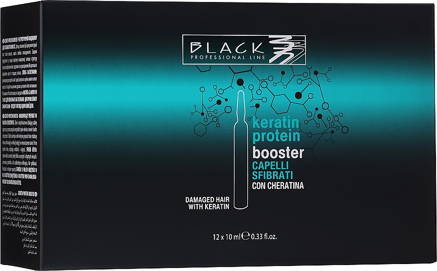 Booster für strapaziertes Haar mit Keratin - Black Professional Line Keratin Protein Booster — Bild N1