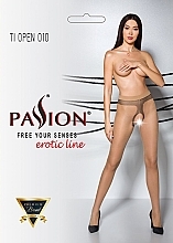 Düfte, Parfümerie und Kosmetik Erotische Strumpfhose mit Ausschnitt Tiopen 010 20 Den beige - Passion