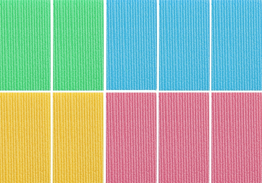 Bimsstein für die Füße 1080-K blau, rosa, gelb, grün 10 St. - Deni Carte — Bild N1