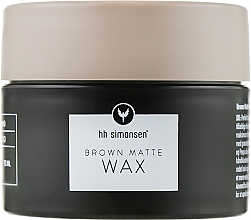 Düfte, Parfümerie und Kosmetik Stylingwachs für widerspenstiges Haar - HH Simonsen Brown Matte Clay Wax