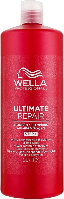 Shampoo für alle Haartypen - Wella Professionals Ultimate Repair Shampoo With AHA & Omega-9 — Bild N6