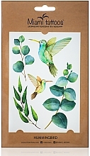 Düfte, Parfümerie und Kosmetik Temporäre Tattoos - Miami Tattoos Hummingbird