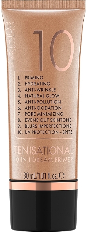 Make-up-Basis 10 in 1 - Catrice Ten!sational 10 in 1 Dream Warm Caramel Primer — Bild N1