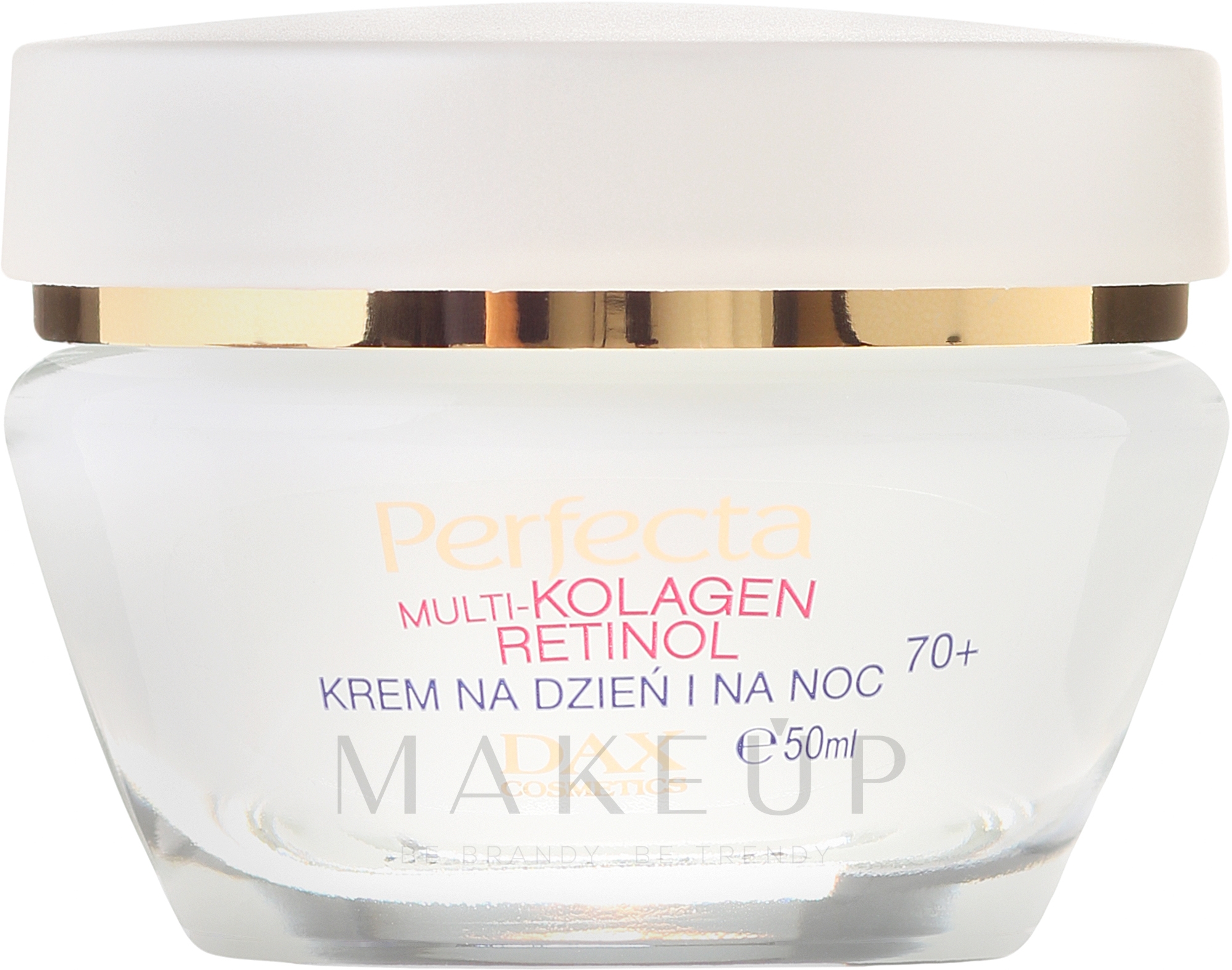 Intensiv regenerierende Anti-Falten Gesichtscreme mit Retinol und Kollagen 70+ SPF 6 - Dax Cosmetics Perfecta Multi-Collagen Retinol Face Cream 70+ — Bild 50 ml