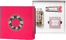 Düfte, Parfümerie und Kosmetik Körperpflegeset - Benamor Rose Amelie Gift Set (Creme 30ml + Trockenöl 100ml + Seife 100g)