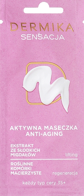 Aktive Anti-Aging Gesichtsmaske 35+ - Dermika Sensation Active Anti-Aging Mask 35+ — Bild N1