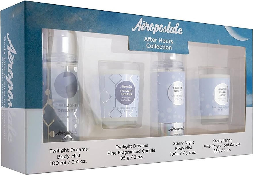 Abschminkpad-Set - Aeropostale After Hours Set (mist/2x100ml + candle/2x85g) — Bild N1