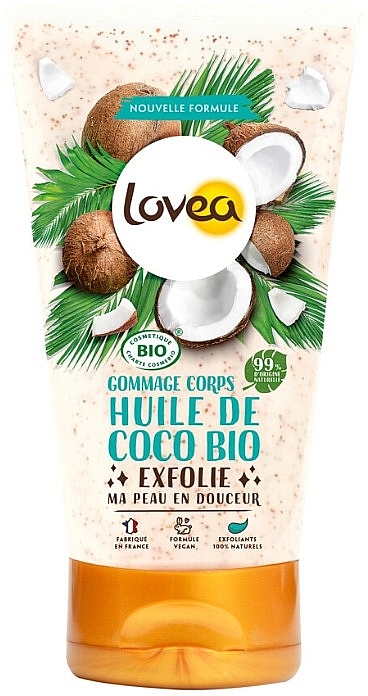 Körperpeeling mit Kokosöl - Lovea Body Scrub Organic Coconut Oil — Bild N1