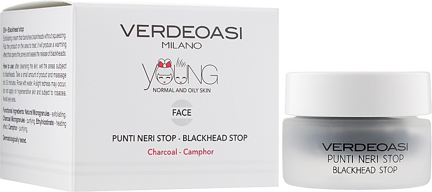 Exfolierende Gesichtscreme gegen Mitesser - Verdeoasi Punti Neri Stop-Blackhead Stop — Bild N2