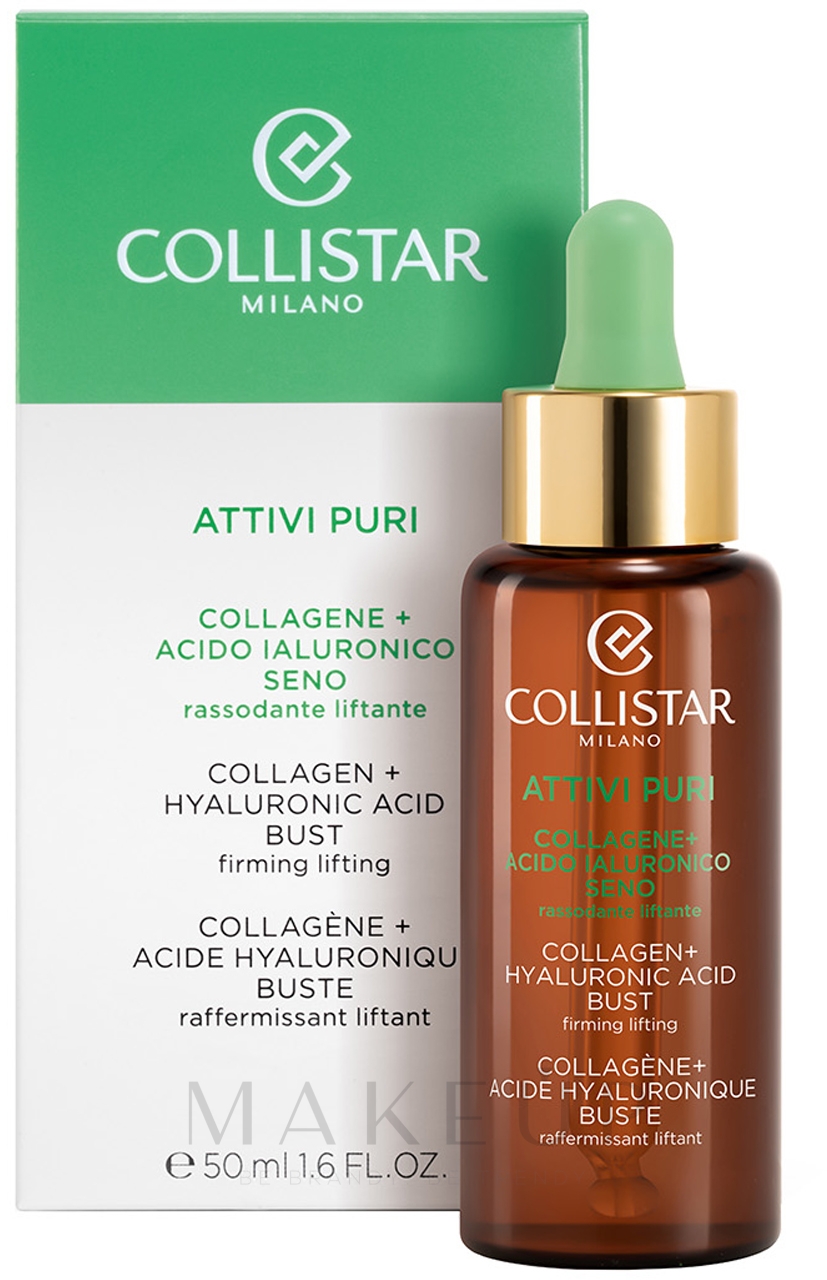 Straffendes Brustserum - Collistar Attivi Puri Collagene + Acido Ialuronico — Bild 50 ml