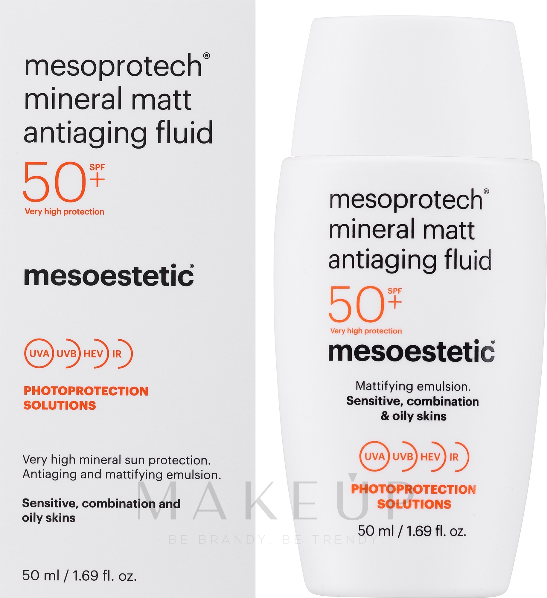Fluid für den Körper - Mesoestetic Mesoprotech Mineral Matt Antiaging Fluid 50+ — Bild 50 ml
